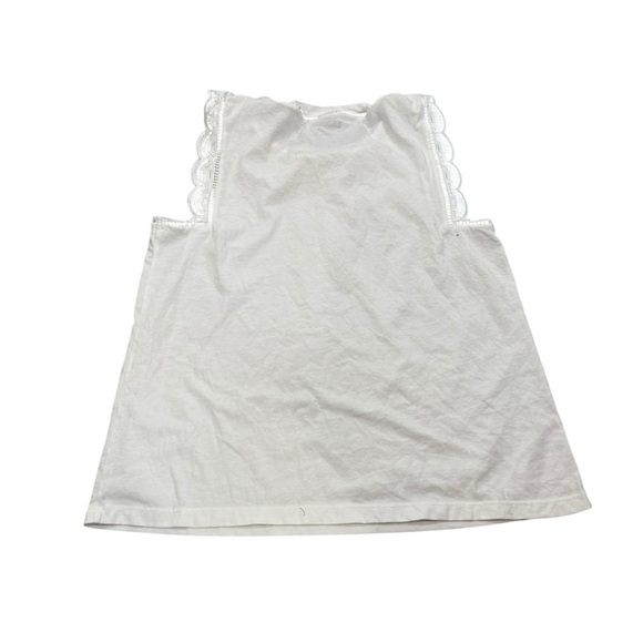 Lilly Pulitzer White Lace-Trimmed Agee Top Rare Sold out XL NWOT - Picture 3 of 8